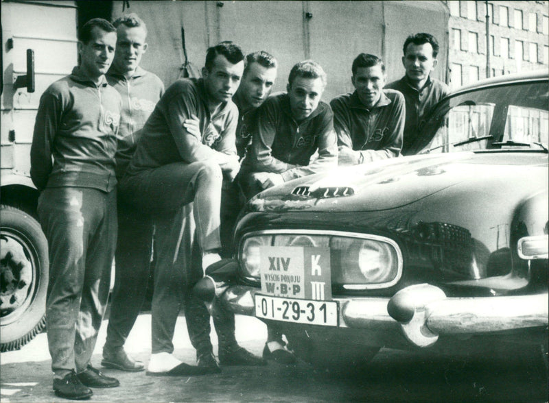 Czechoslovak cycling team - Vintage Photograph