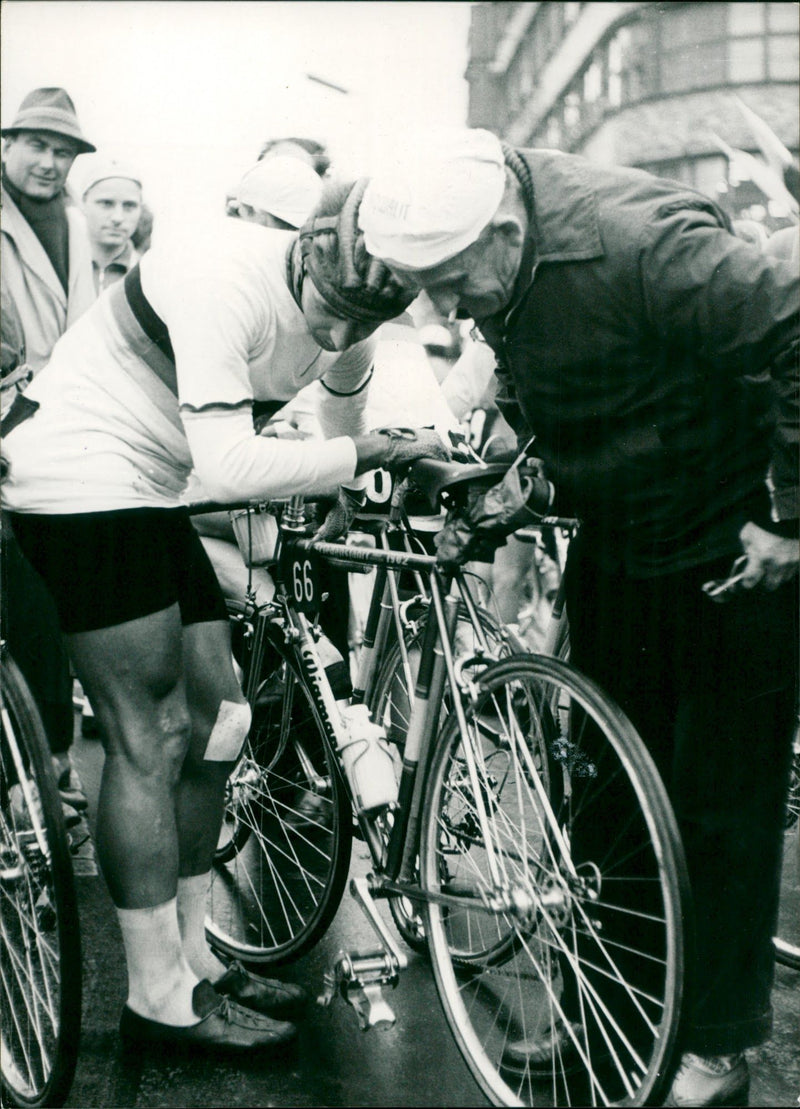 Dieter Wiedemann at the International Peace Tour in 1962 - Vintage Photograph