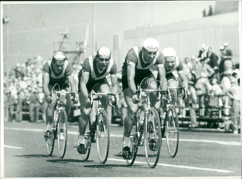 Cyclist - Vintage Photograph