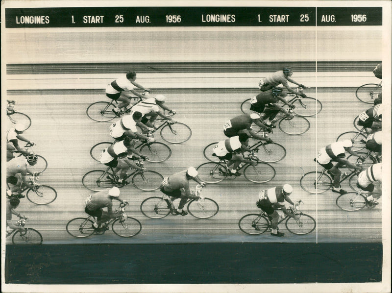 Championships in track cycling - Vintage Photograph