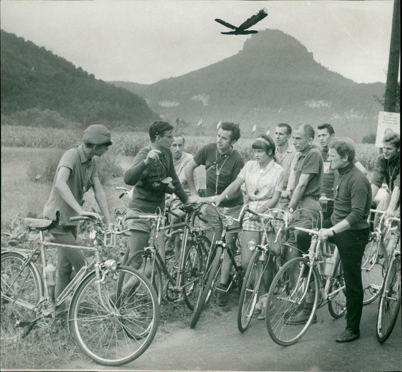 Bicycle tour in Saxon Switzerland - Vintage Photograph