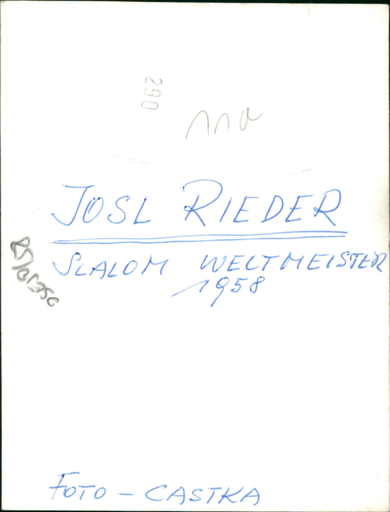 Josl Rieder - Vintage Photograph