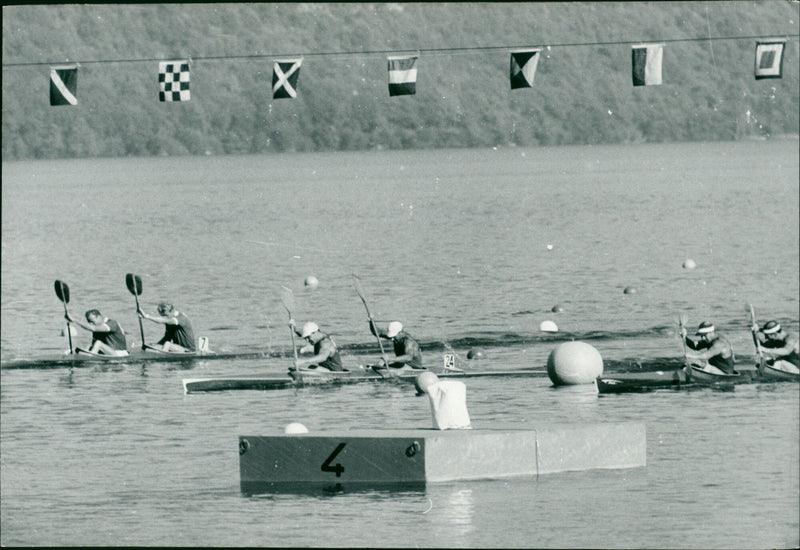 Canoeing Summer Olympics 1960 - Vintage Photograph