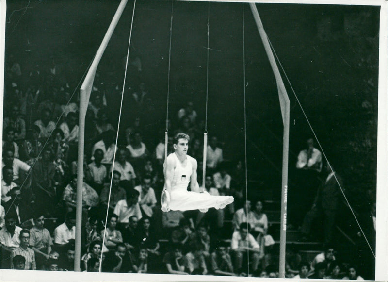 Artistic gymnast - Vintage Photograph