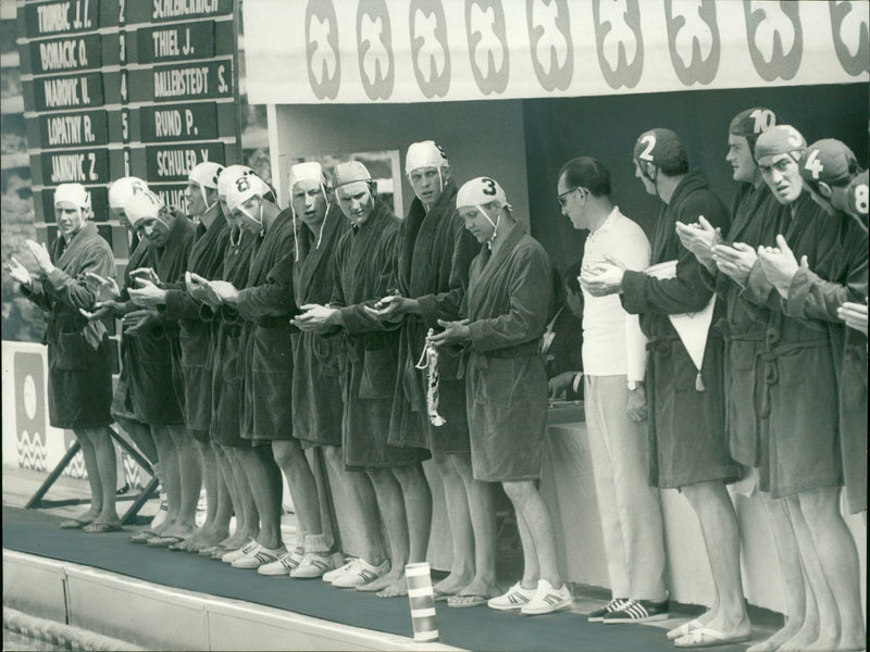 Water polo at the XIX. 1968 Summer Olympics - Vintage Photograph