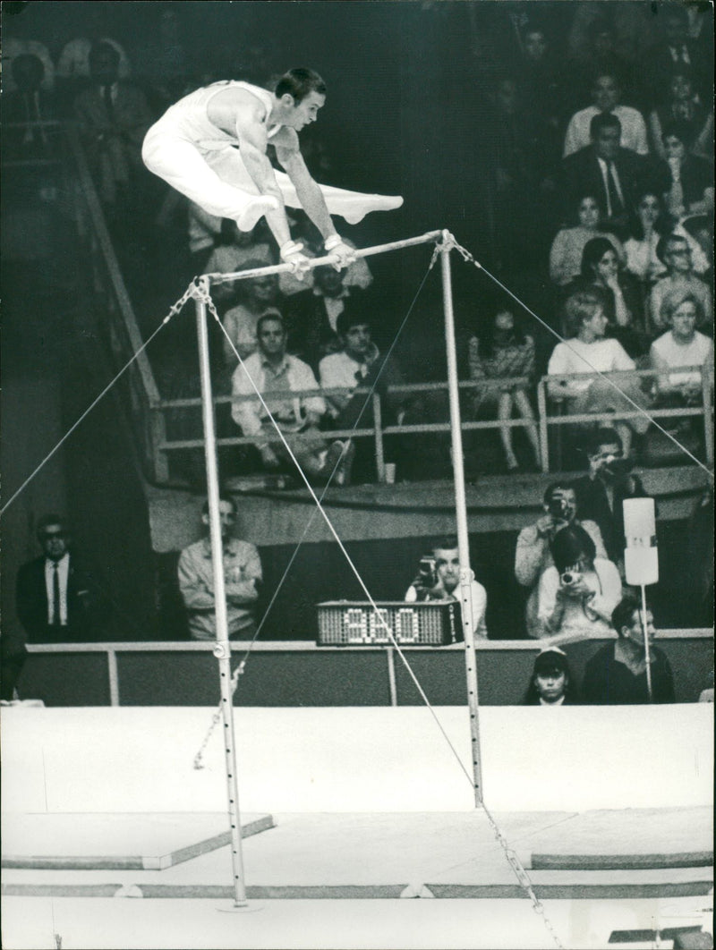 Apparatus gymnast at the Summer Olympics - Vintage Photograph