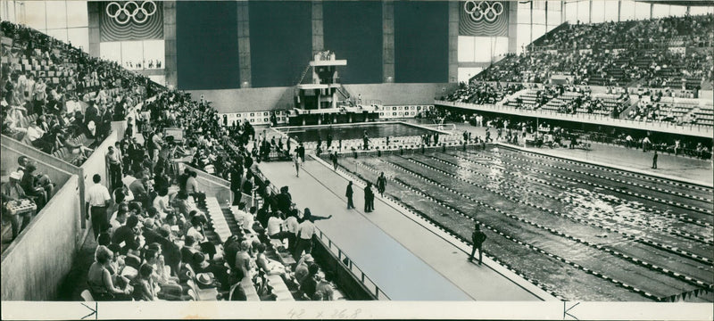 Swimming pool of the XIX. 1968 Summer Olympics - Vintage Photograph