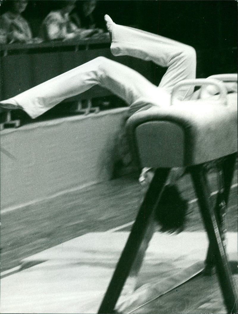 Fall from the pommel horse - Vintage Photograph