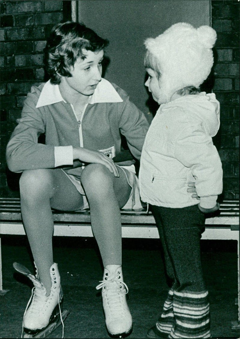 Figure skater - Vintage Photograph