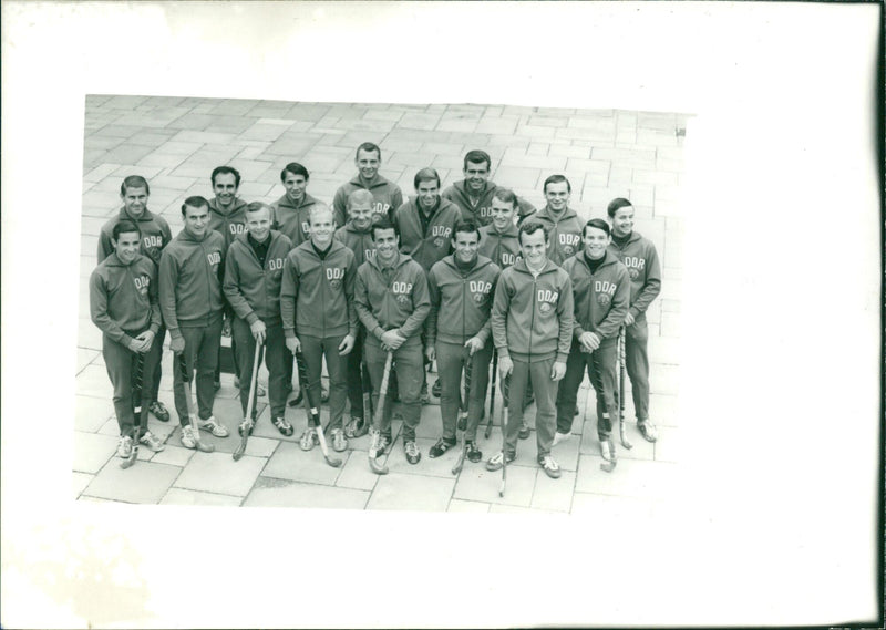 Olympic Summer Games 1968 - GDR hockey team - Vintage Photograph