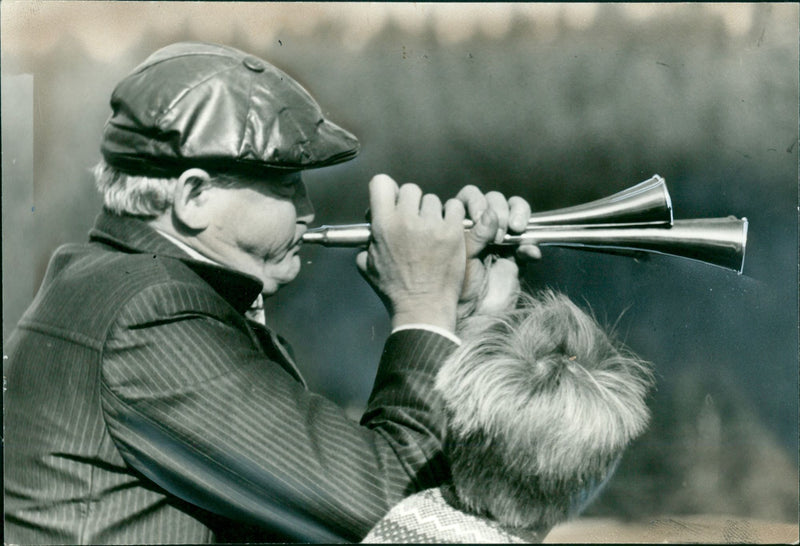 football fan - Vintage Photograph