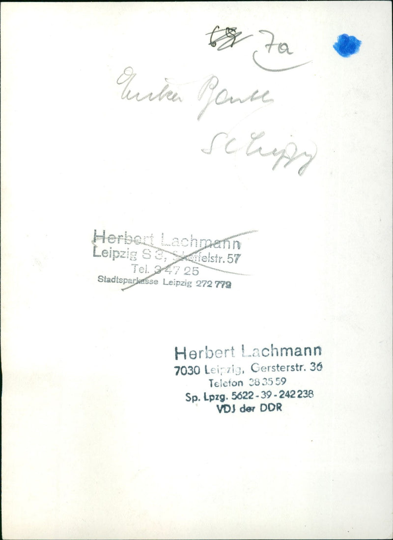 TURNEN HERBERT LACHMANN FOUNDERS LEIPZIG FILM FESTIVAL - Vintage Photograph