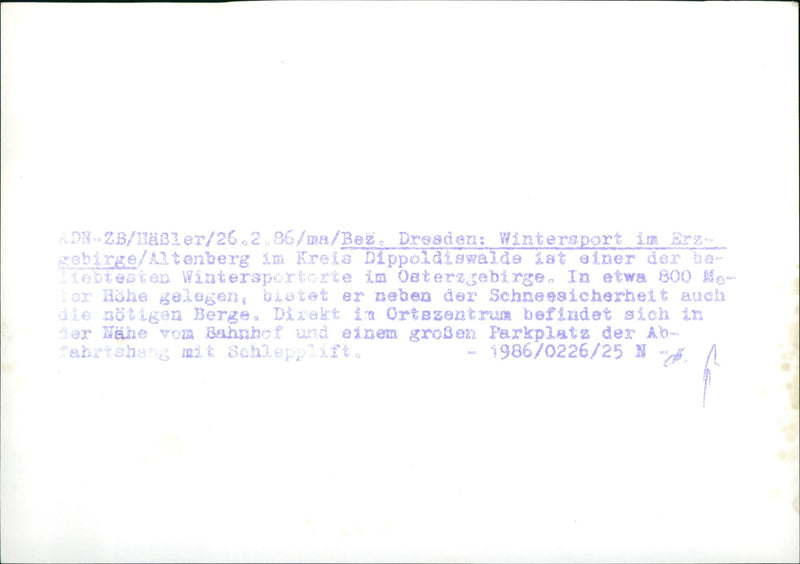 1986 LOIDEN REISENKASSE PUMSAU RAMSAU DACHSTEIN ESTEN WINTER - Vintage Photograph