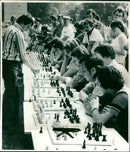 1979 CHESS PRESS PARTY LINEULTAN CHESS OUNE SIDE CITY FILM - Vintage Photograph
