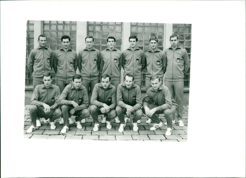 Olympic volleyball team of the GDR - Vintage Photograph