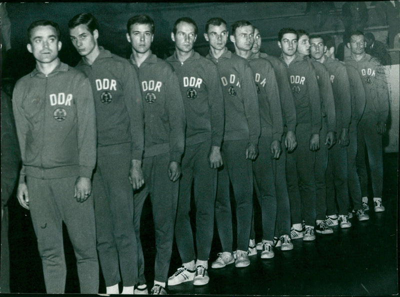 GDR national volleyball team - Vintage Photograph