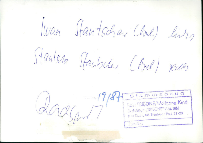 CYCLING JUAN STAUBSCHEN COULD STANTERO STACIBULE BEL RADE TWI TRI FILM - Vintage Photograph