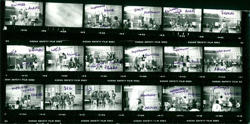 VOLLEYBALL STOP WIN CEIRANHAST SCD SCL TSC FILM - Vintage Photograph