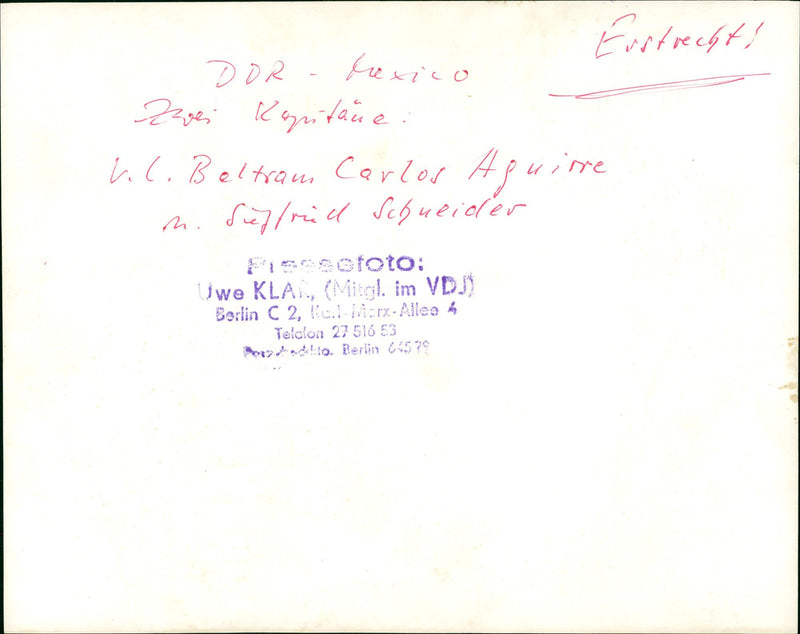 FILM DIRECTED SEFFRIED SCHNEIDER AND SHOT UWE KLAR SHO - Vintage Photograph