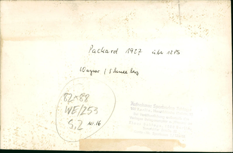 Packard 1927 - Vintage Photograph