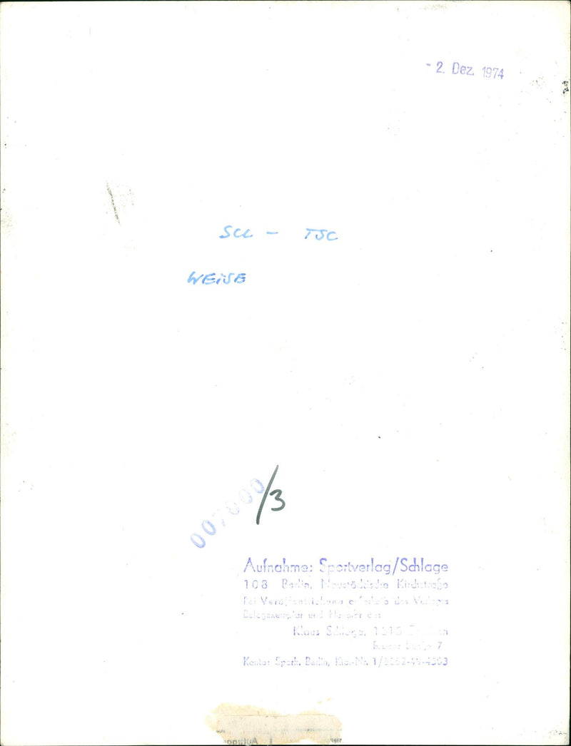 1974 LEPECYNSKALE VOLLEG BELEN SCL THE IMLIR MANER MOVIE - Vintage Photograph