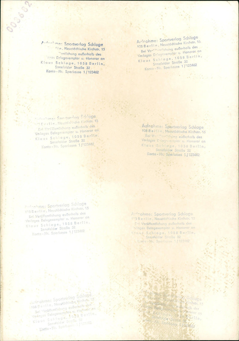 1965 STOCK ACCOUNT SPARK BERLIN KTONO BLOOD WYOB - Vintage Photograph