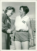 1955 JEESSOPEN JOULU SELAMMARUSIGE DDR LIVLIS HANIE RASMUSSEN EINE ROCK WELL FILM - Vintage Photograph