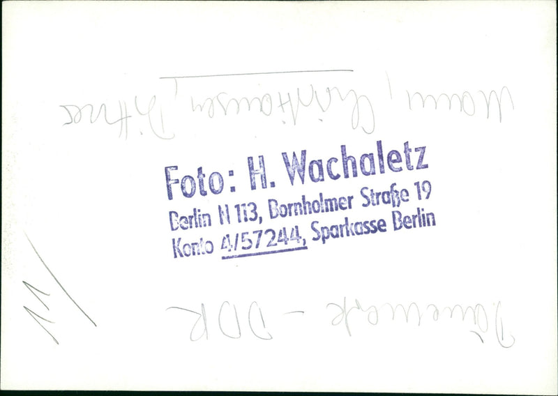 ROCK JEESSOPEN JOULU SELAMMARUSIGE GDR LIVLIS HANIE RASMUSSEN A FILM WELL - Vintage Photograph