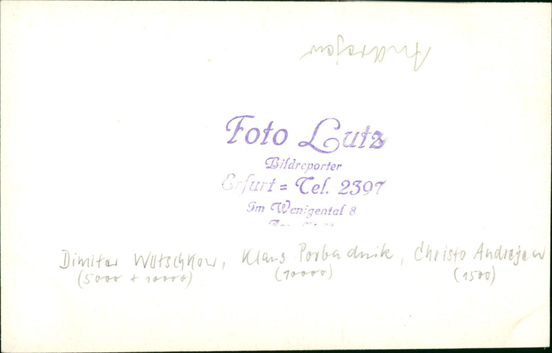 ROCK JEESSOPEN JOULU SELAMMARUSIGE GDR LIVLIS HANIE RASMUSSEN A FILM WELL - Vintage Photograph