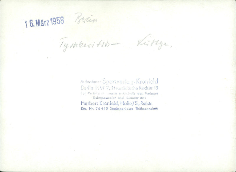 1958 ROCK JEESSOPEN JOULU SELAMMARUSIGE DDR LIVLIS FILM WELL - Vintage Photograph