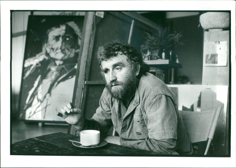 1985 PROF HEINRICH TESSMER MALER BERLIN FILM DIRECTED - Vintage Photograph