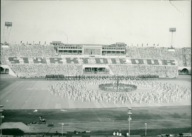 4th German Gymnastics and Sports Festival in Leipzig 1963 - Vintage Photograph