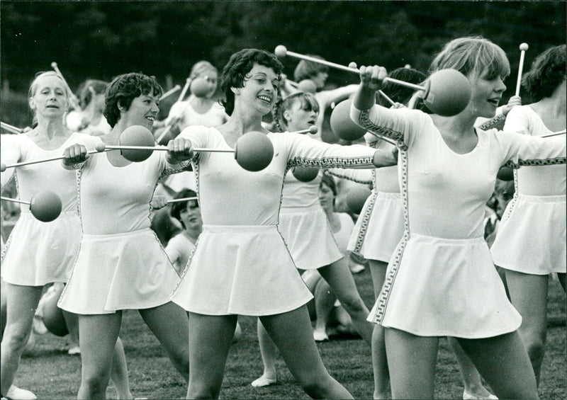 7th gymnastics and sports festival of the GDR - Vintage Photograph