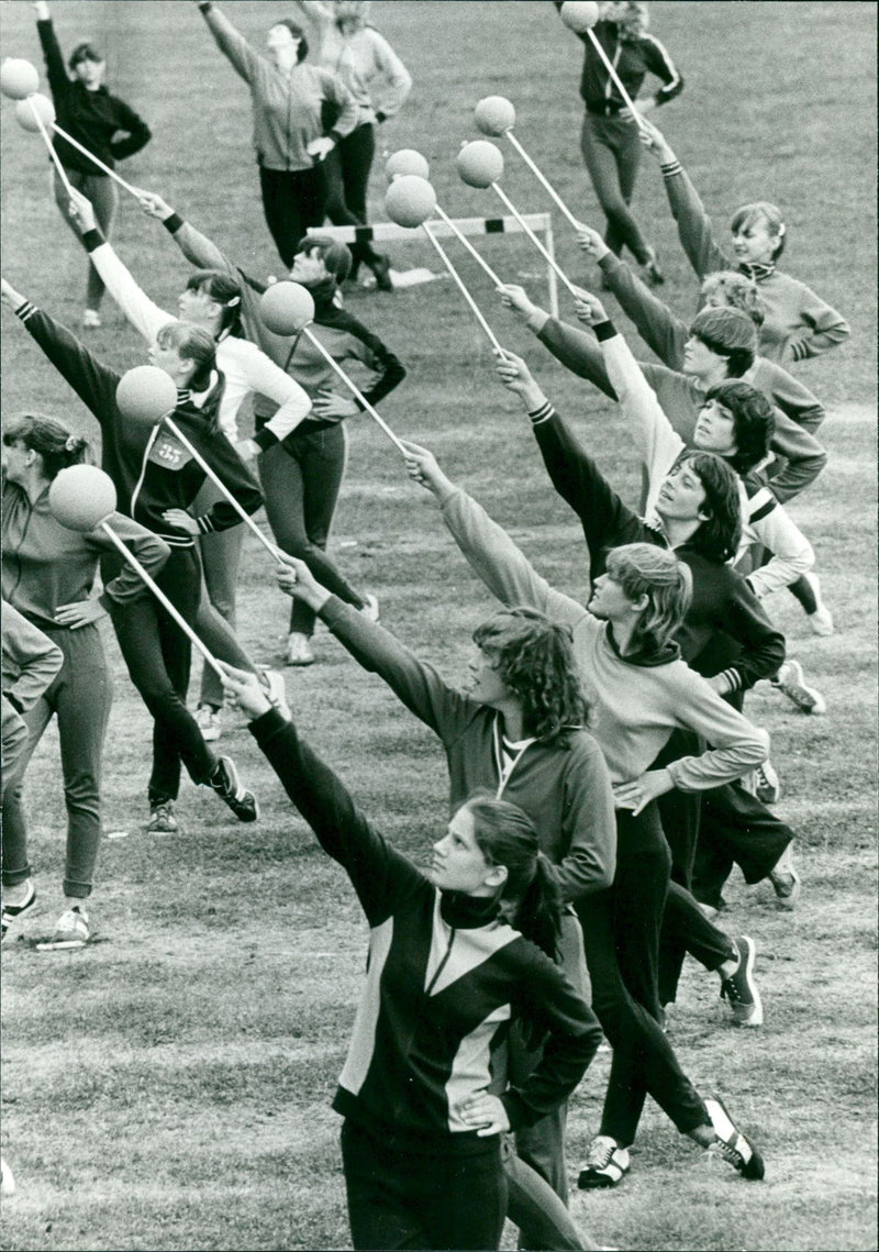 7th gymnastics and sports festival of the GDR - Vintage Photograph