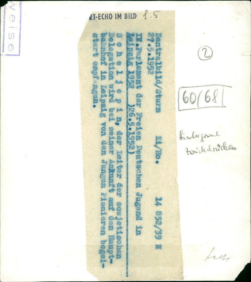 1952 ROCK JEESSOPEN JOULU SELAMMARUSIGE GDR LIVLIS HANIE RASMUSSEN A FILM WELL - Vintage Photograph