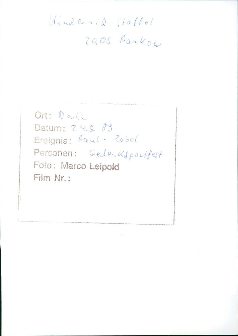 BSG JUBILEE RED BERB PANKOW PLACE DELIA DATE EVENT PACUL SEC FILM - Vintage Photograph