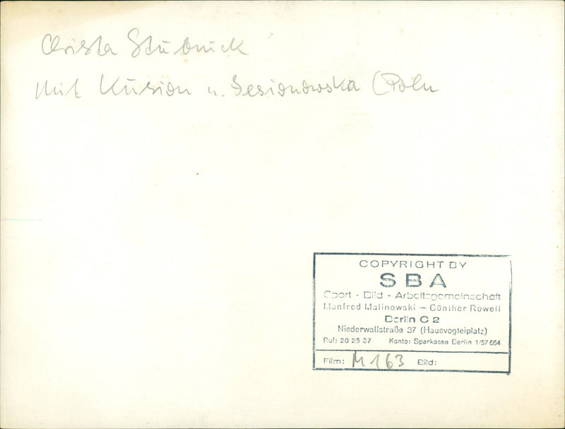 FILM DIRECTED GUNTHER ROWE DERLIN SHOT BERLIN - Vintage Photograph