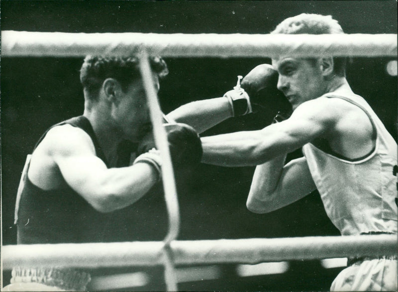 Boxing EM in 1961 in Belgrade - Vintage Photograph