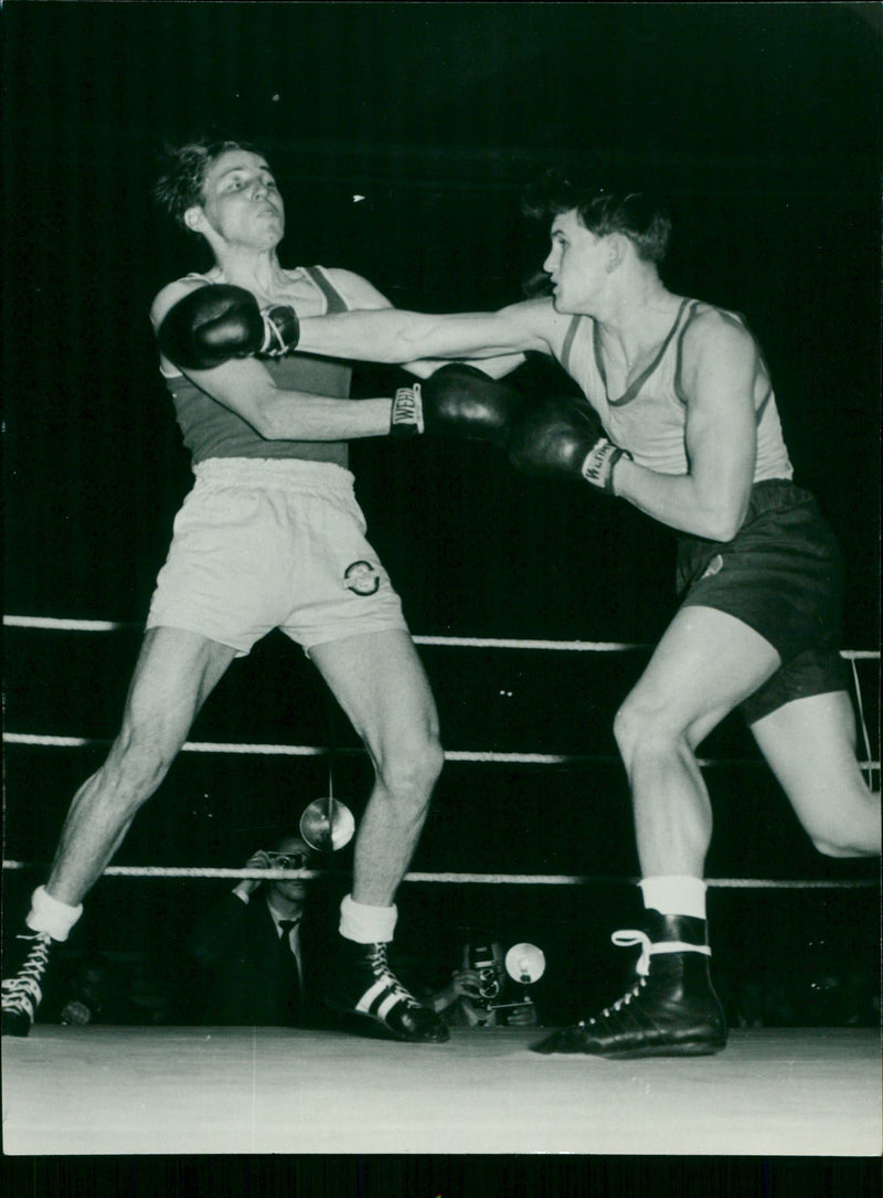 GDR boxing championships 1955 - Vintage Photograph