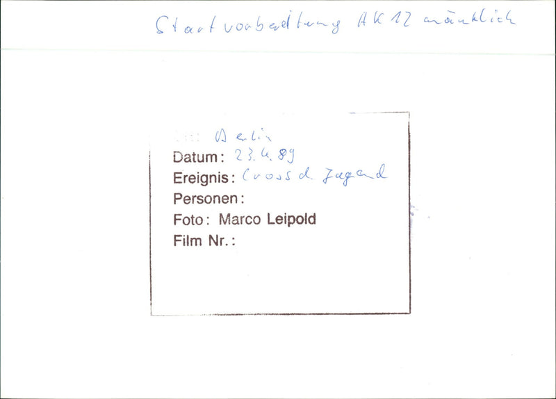 COUND WOOD STRAUDSENG BLAKE CCM SPERMIAL GLENDA ZYWICKI CUCKOSZ FILM - Vintage Photograph