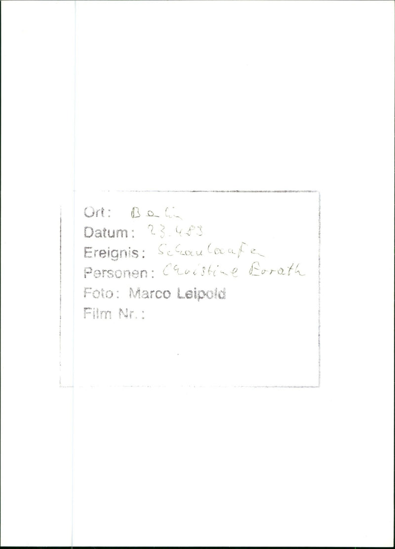 COUND WOOD STRAUDSENG BLAKE CCM SPERMIAL GLENDA ZYWICKI CUCKOSZ FILM - Vintage Photograph