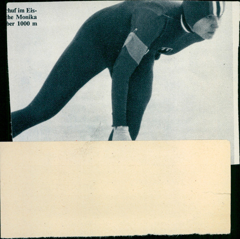 SWITZERLAND CHUF ICE MONIKA OVER FILM - Vintage Photograph