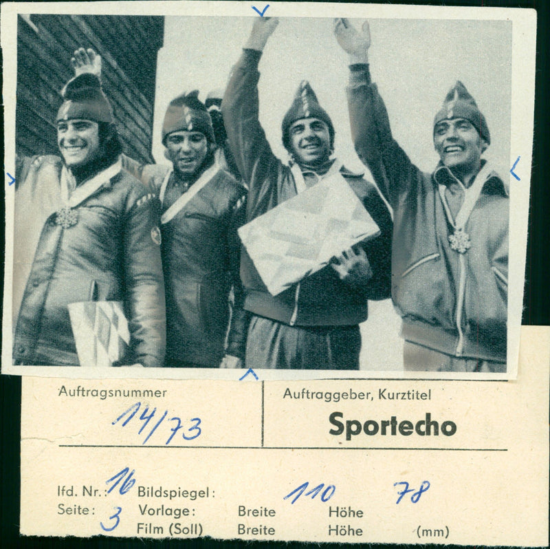 SWITZERLAND CHUF ICE MONIKA OVER FILM - Vintage Photograph