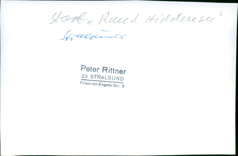 VEB VOLKSWERFT STRALSUND SCHOOLS FILM PETER - Vintage Photograph