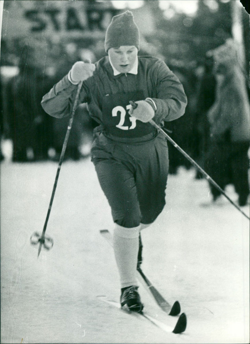 Czechoslovak cross-country skier - Vintage Photograph