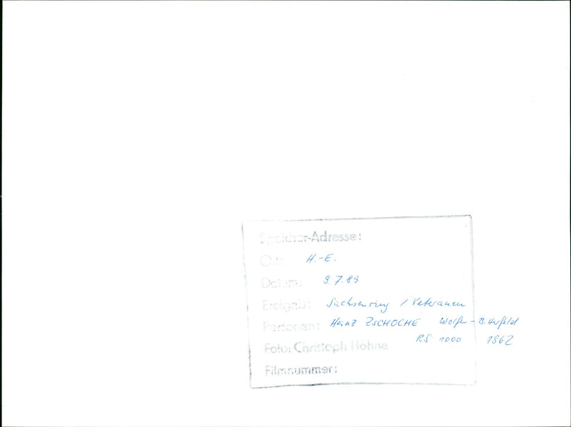 1989 ZICHOCHE WOLFE BITTER FOLO FILM NUMBER - Vintage Photograph