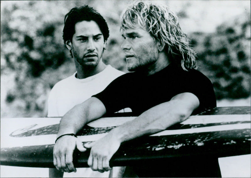 Keanu Reeves and Patrick Swayze - Vintage Photograph