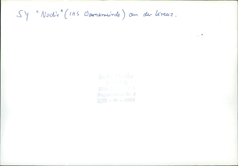 NACKIX IHS WANANINDE CROSS BODO MOLLER AUGUSTINE STR VEB VOLKSWE FILM - Vintage Photograph