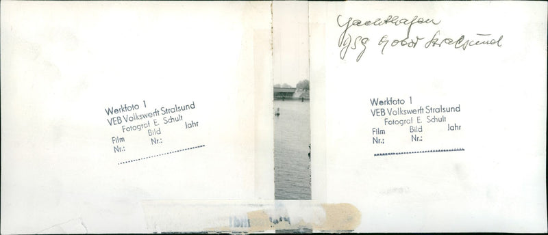 SAILING VEB FILM STRALSUND SCHOOLS SAILS - Vintage Photograph