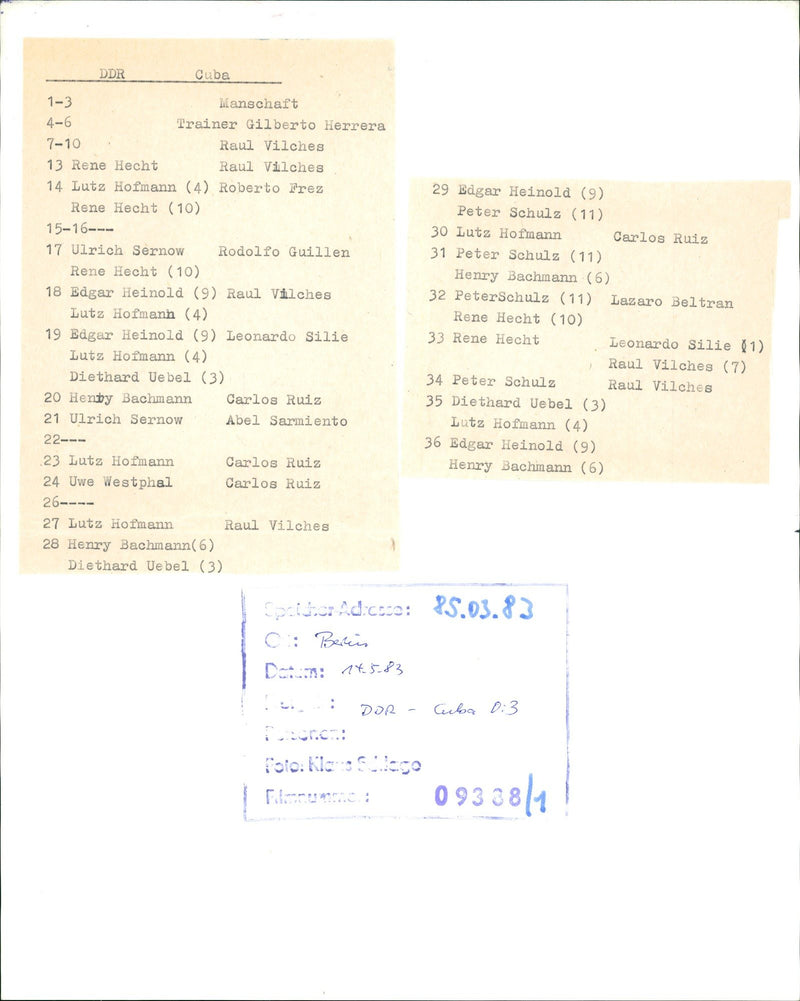 ROUND CUBA GERMANY RAUL VILCHES RENE HECHT LUTZ FILM PETER - Vintage Photograph